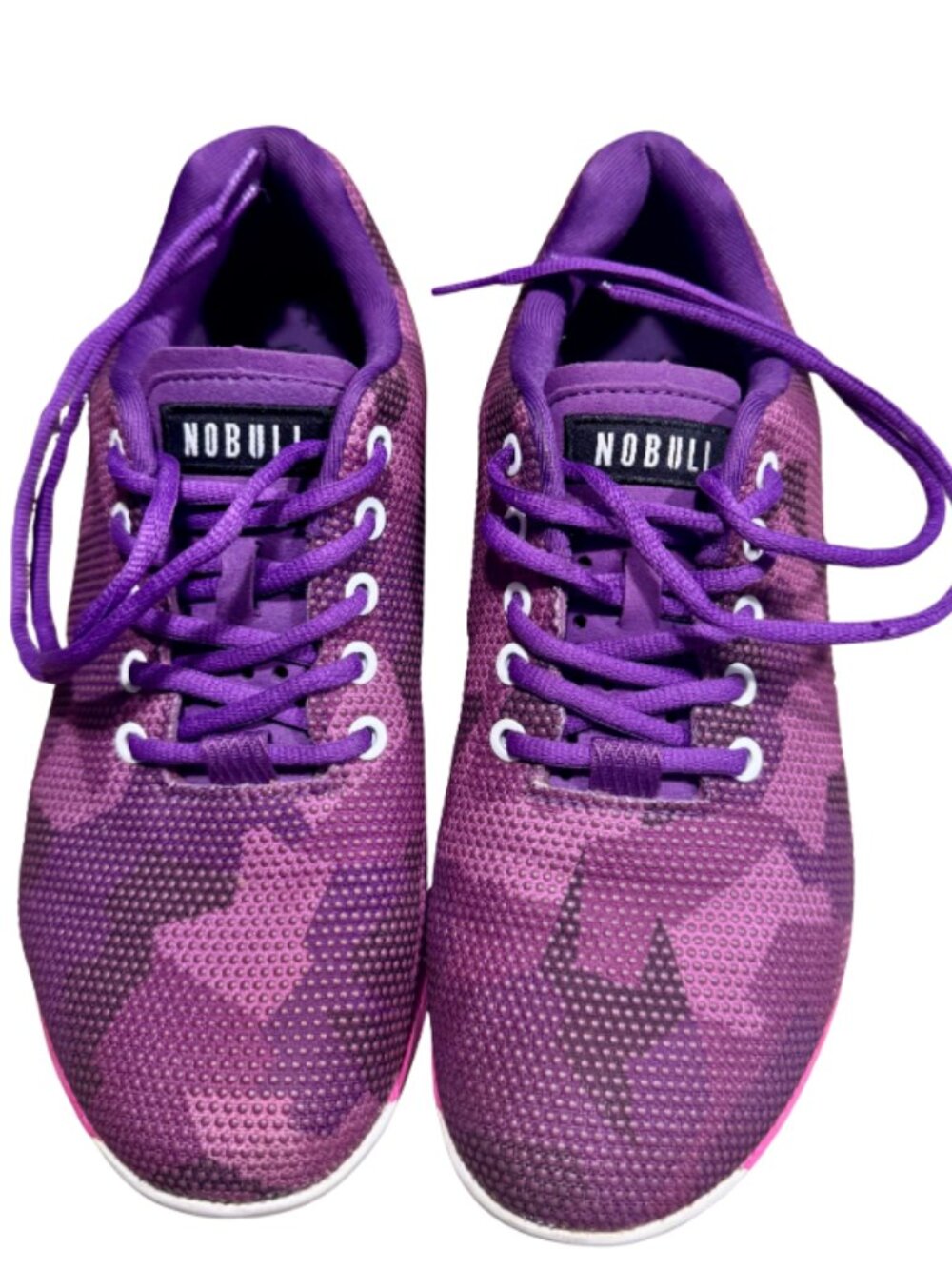NOBULL SuperFabric Trainer Women’s 10 Purple Camo CrossFit Training Shoes